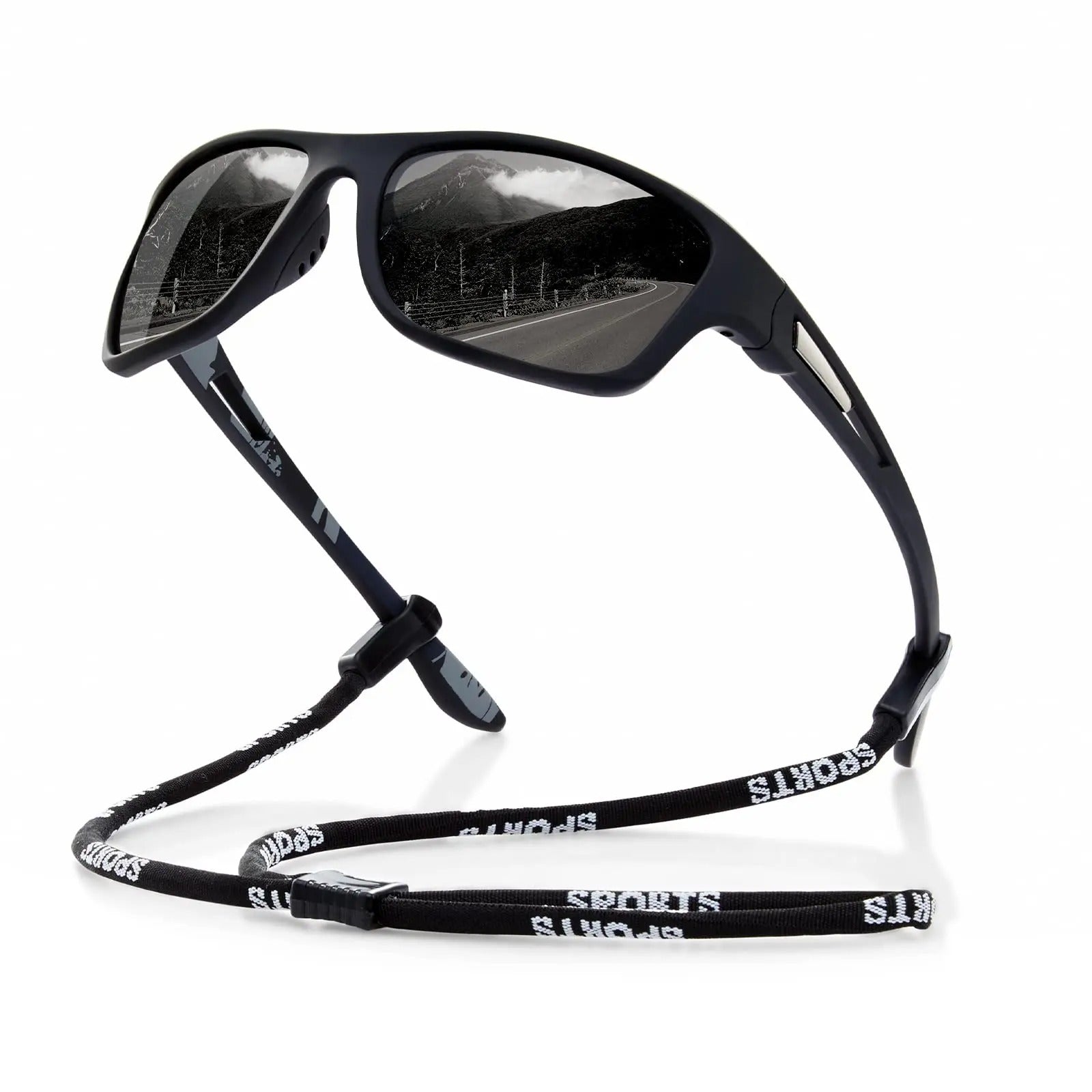 Polarized Sports Sunglasses - UV400 Red Mirror Lens