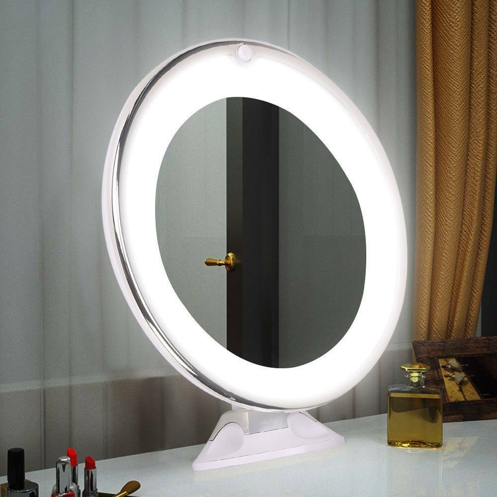 10x LED Magnifying Makeup Mirror - 360 Rotation