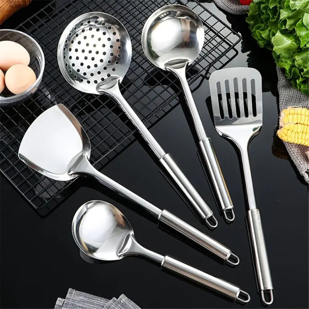 Stainless Steel Cooking Utensils - 5 Piece Set