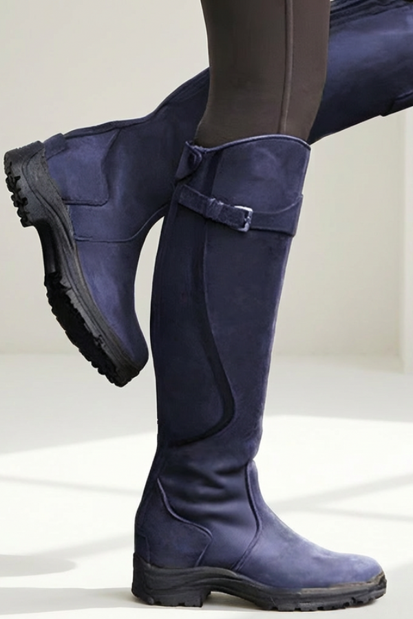 Knee-High Boots with Stable Sole for Modern City Style