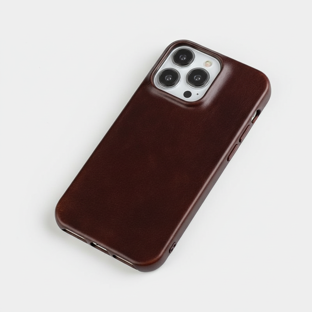 Oil Wax Genuine Leather iPhone Case (13–16, MagSafe Compatible)