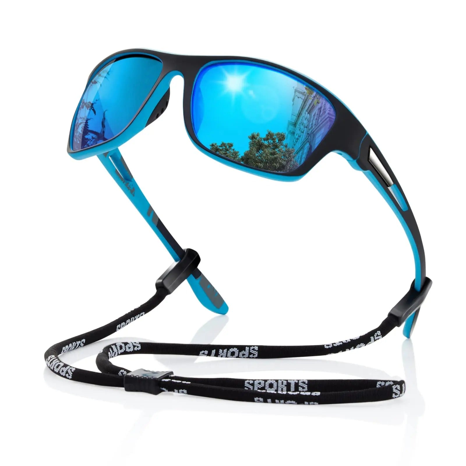 Polarized Sports Sunglasses - UV400 Red Mirror Lens