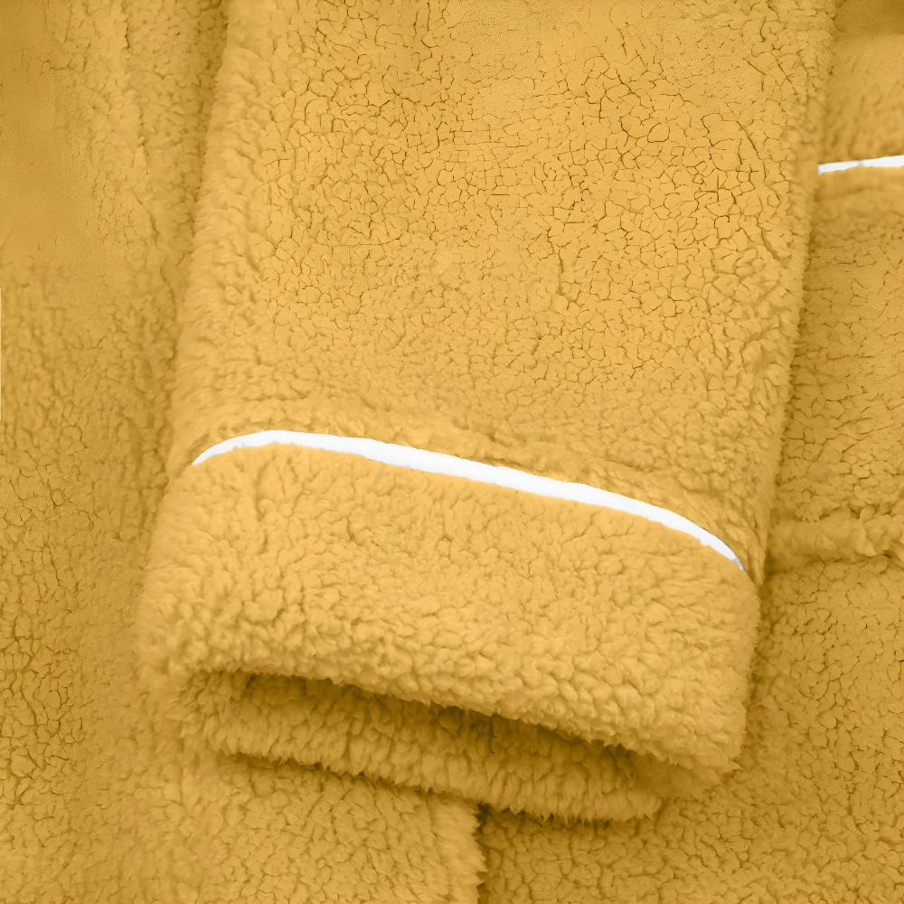 Coral Fleece Sherpa Bathrobe, Unisex Cosy Robe