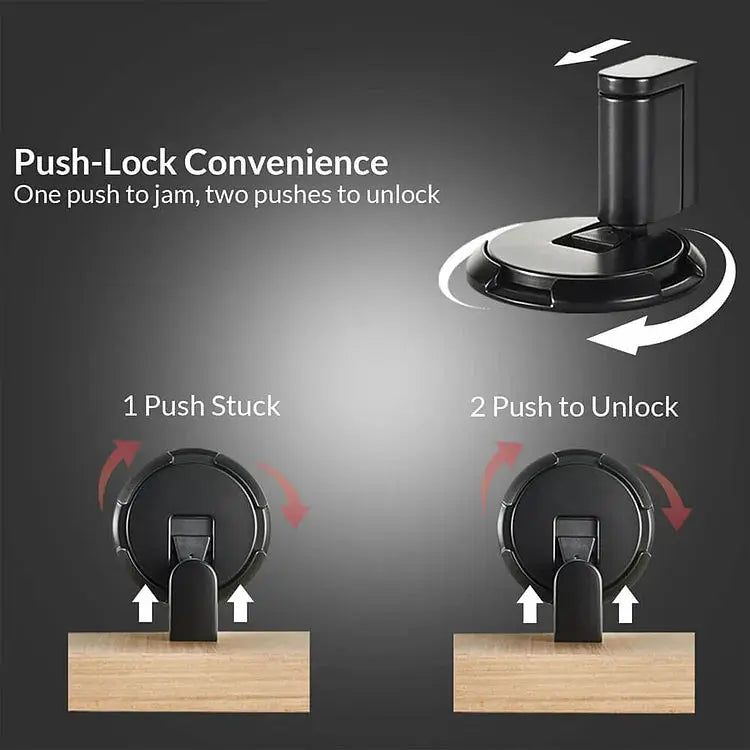Floor Door Stopper with Press-to-Lock Design