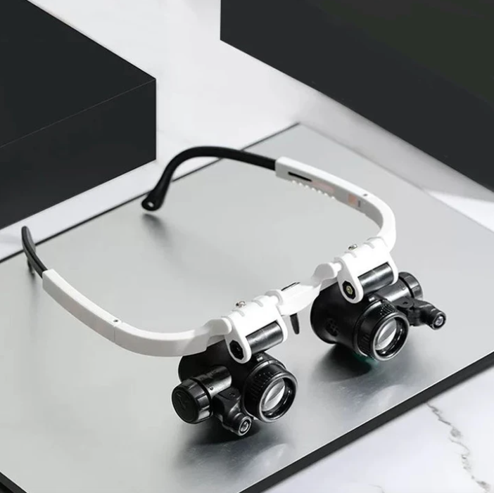 LED Magnifying Glasses - 3-Level Adjustable Magnification