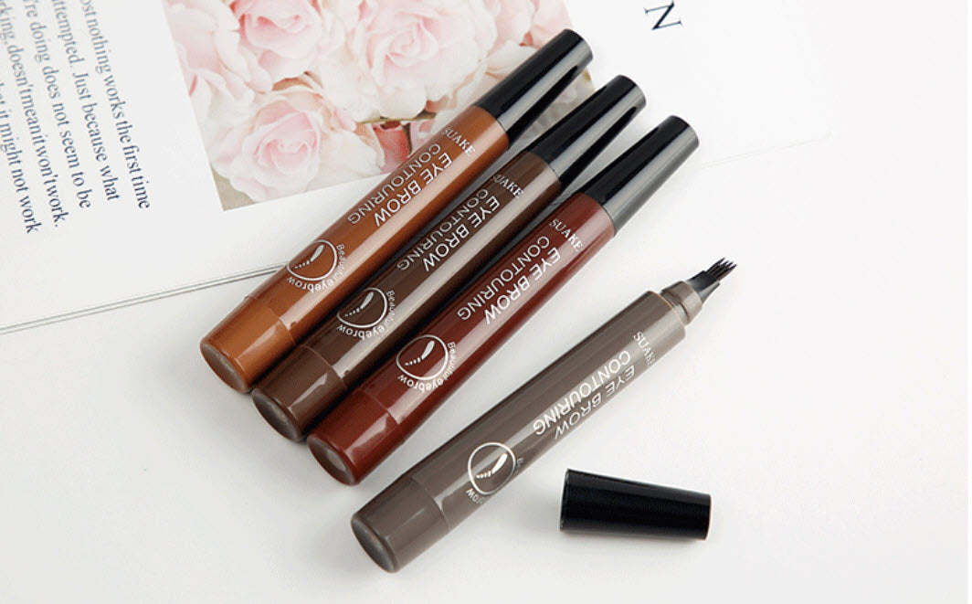Microblading Brow Pen - Precision 4-Tip Applicator