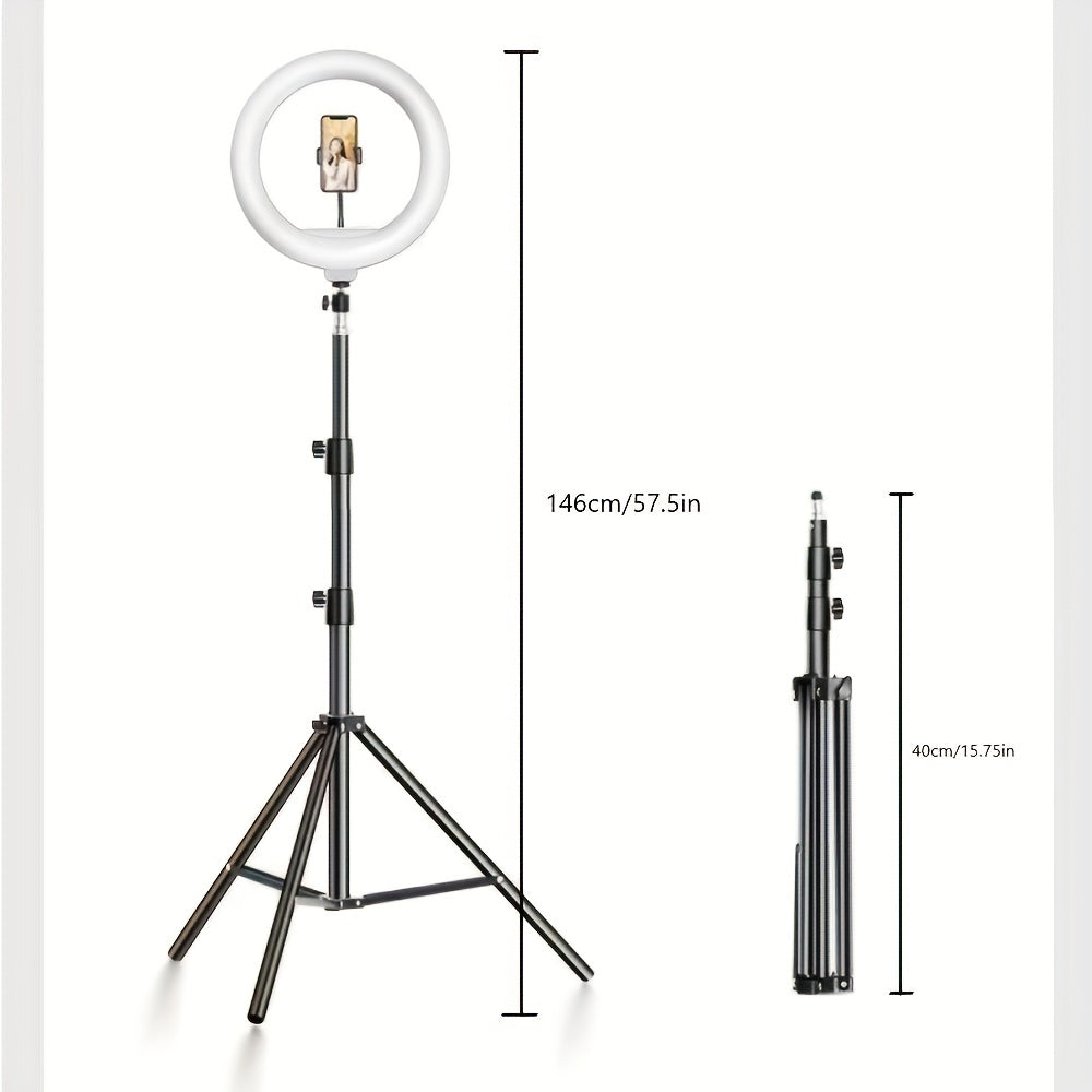 LED Ring Light Studio Kit | Adjustable Tripod & Phone Holder