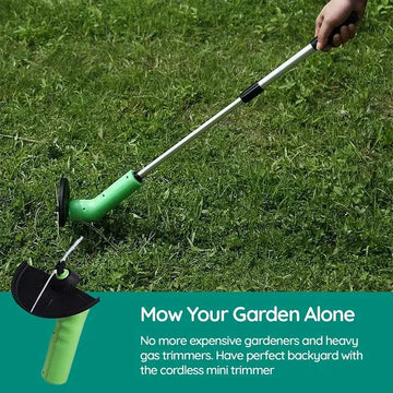 Cordless Mini Weed Trimmer – Lightweight Grass Cutter