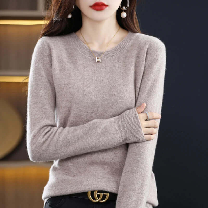 Women's Soft Knitted Jumper - Lightweight & Warm