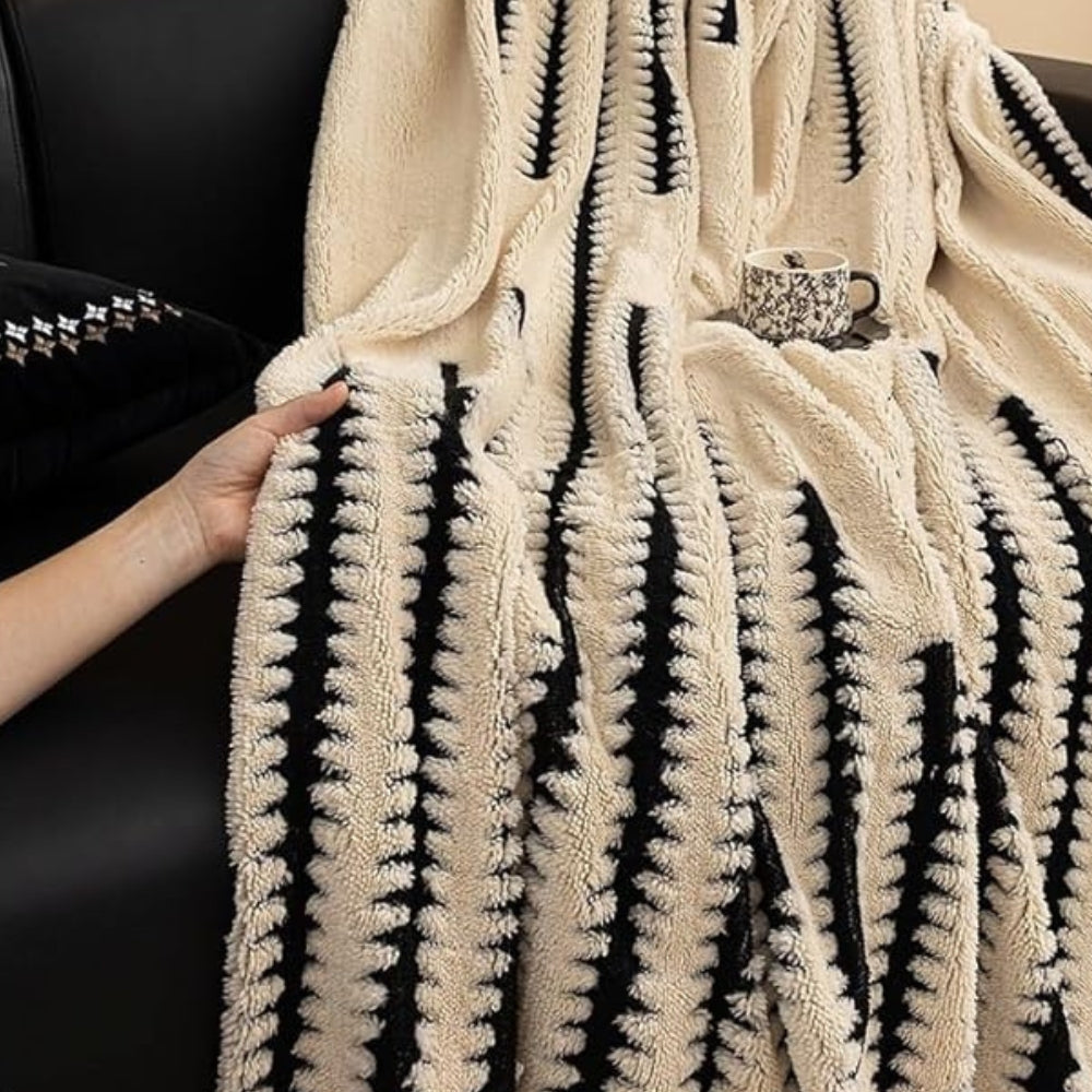 Plush Tufted Couch Cover, Vintage-Style Sofa Throw