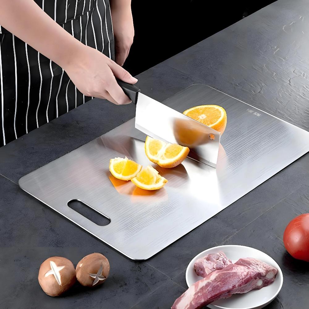 Premium Stainless Steel Cutting Board - Hygienic Kitchen Board