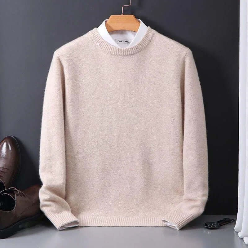 Men's Luxurious Soft Knit Sweater with Cashmere-Soft Feel