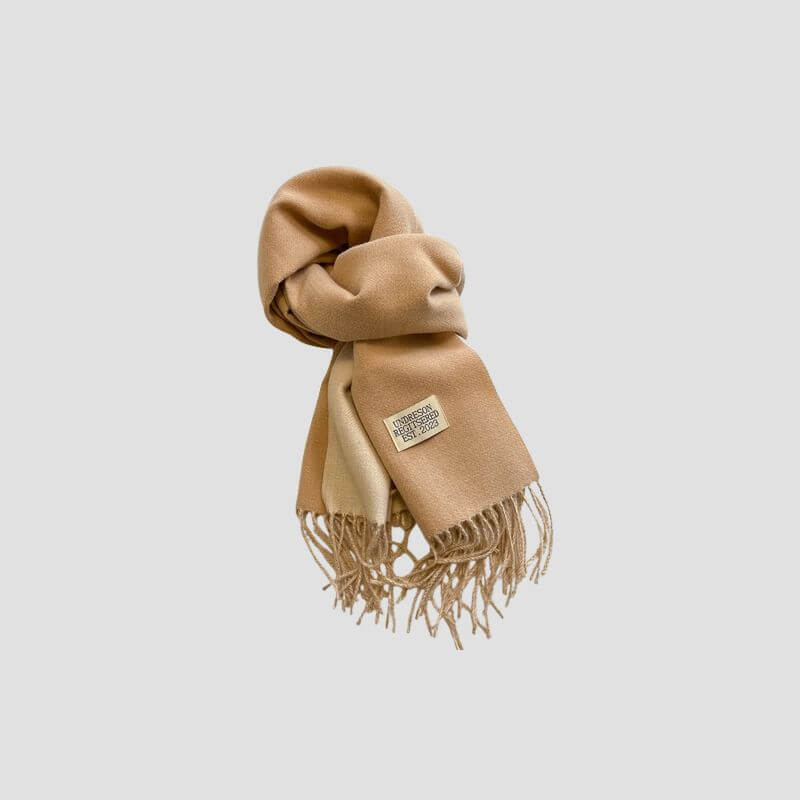 Reversible Scarf with Cashmere-Soft Feel - Two Looks in One