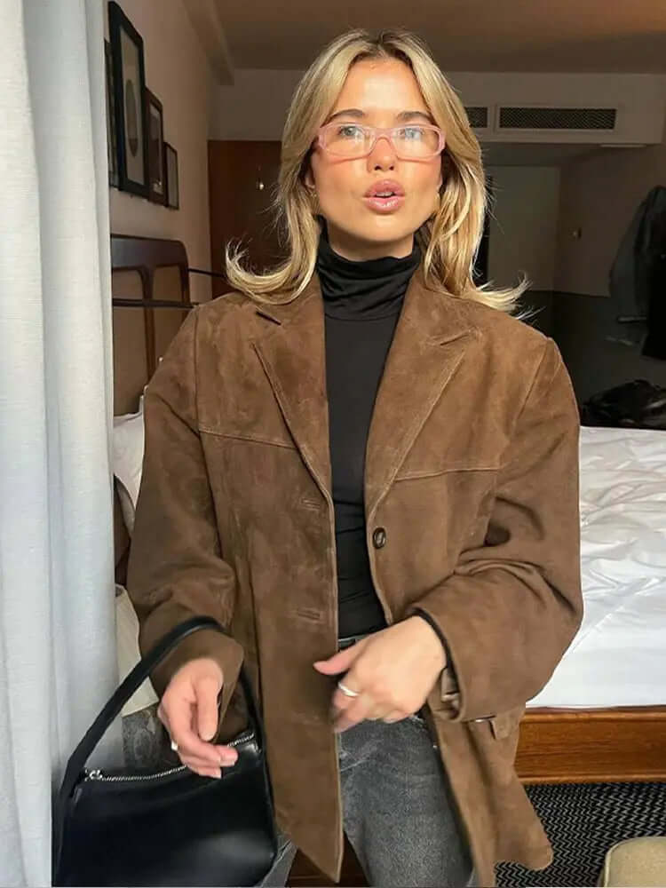 Classic Brown Suede Jacket - Timeless Everyday Style