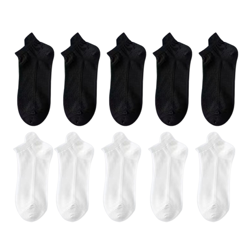 Ultra-Thin No-Show Socks with Non-Slip Silicone Grip