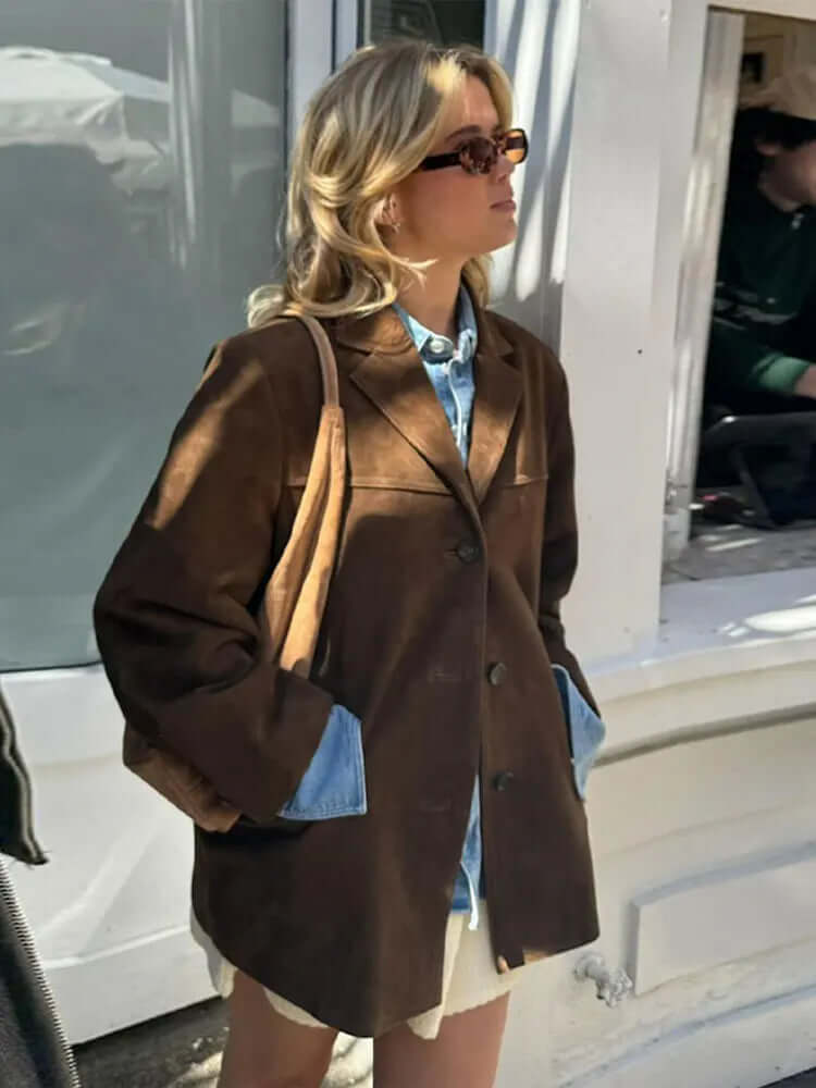 Classic Brown Suede Jacket - Timeless Everyday Style