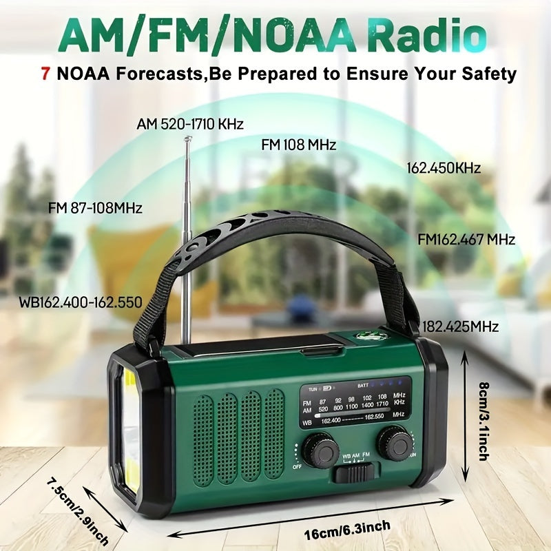Solar Hand Crank Emergency Radio with NOAA Weather Alert