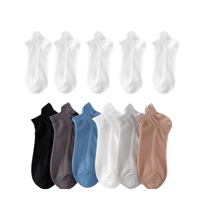 Ultra-Thin No-Show Socks with Non-Slip Silicone Grip