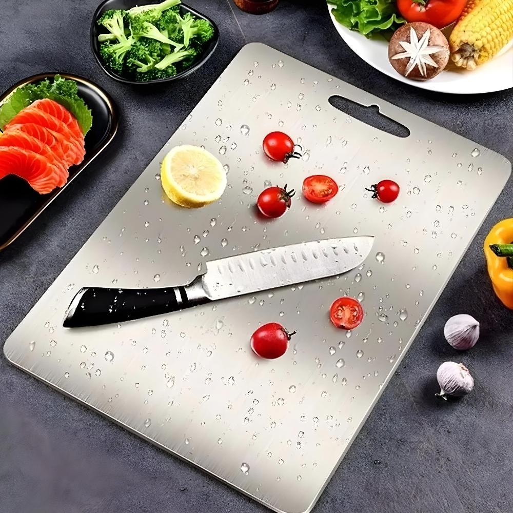 Premium Stainless Steel Cutting Board - Hygienic Kitchen Board