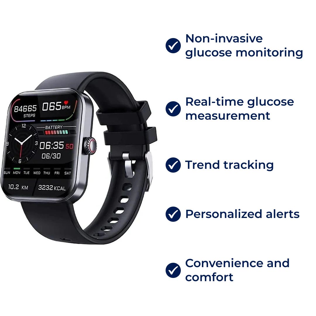 Non-Invasive Glucose Trend Smartwatch – Wellness Tracking