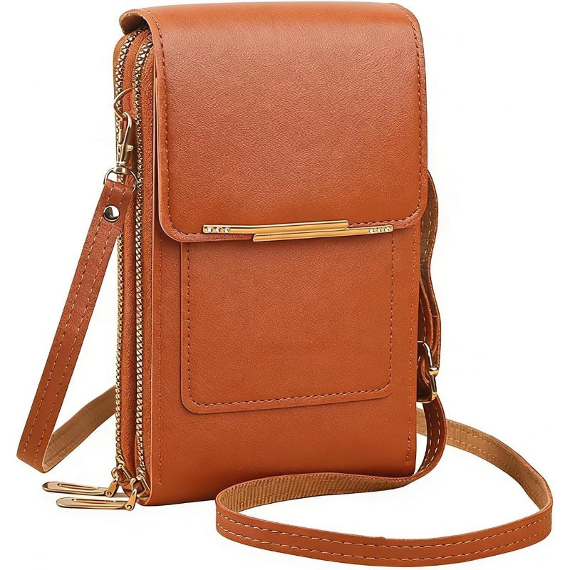 RFID Anti-Theft Crossbody Phone Wallet, Fits 6.7" Phones