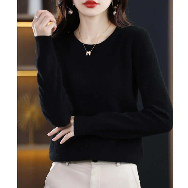 Women's Soft Knitted Jumper - Lightweight & Warm