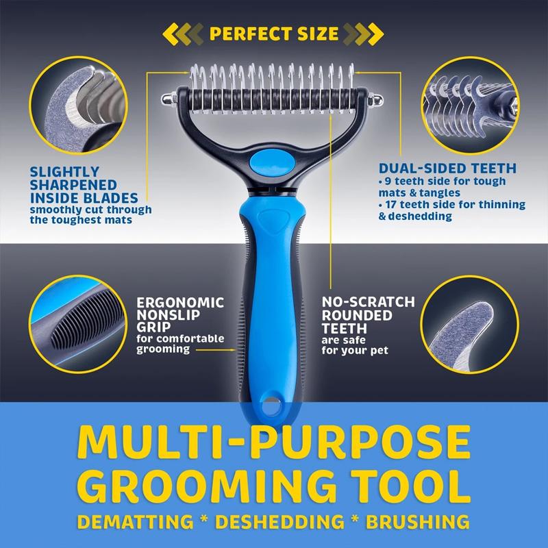 Pet Pro Grooming Brush for Dogs and Cats