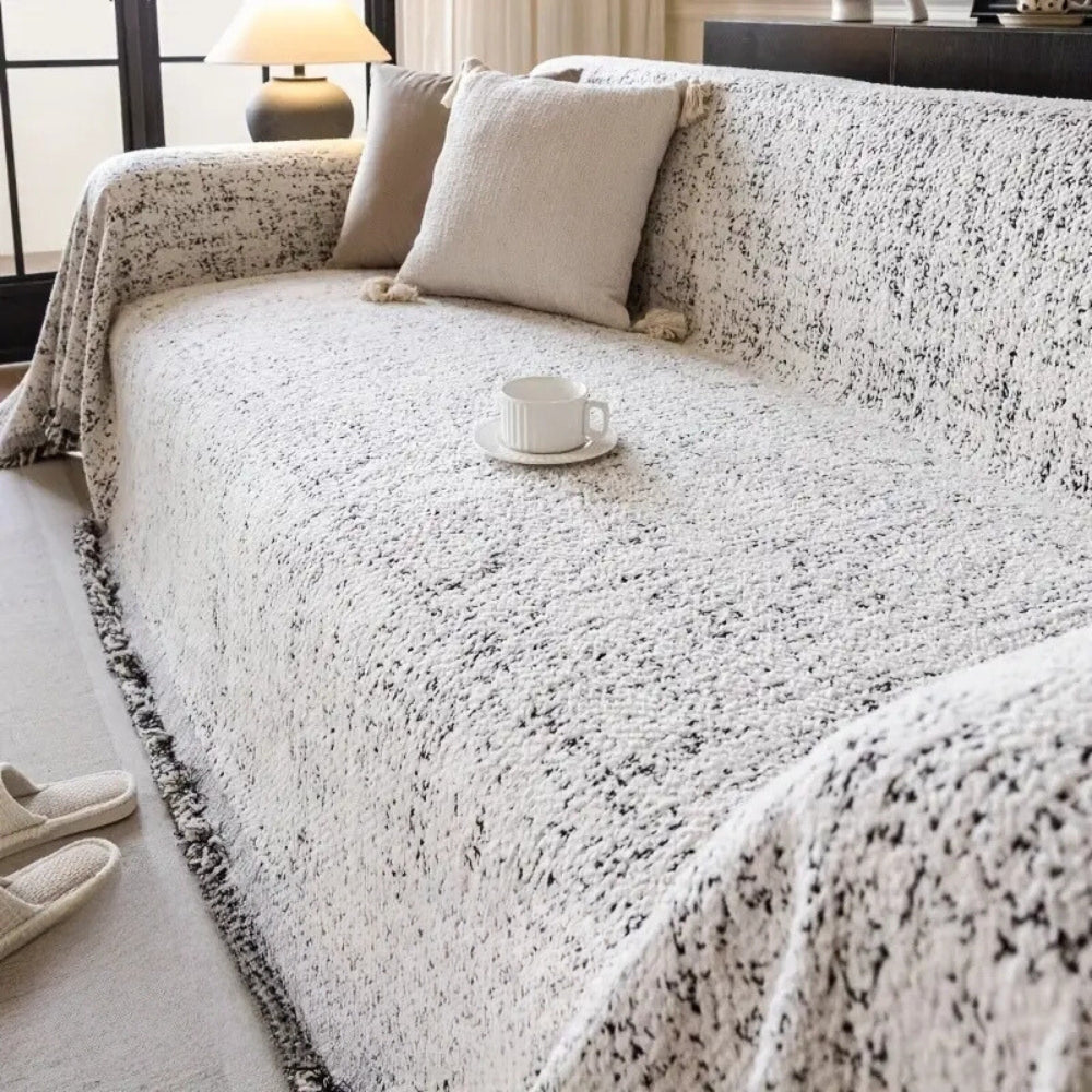 Nordic Reversible Couch Cover, Boho Sofa Protector