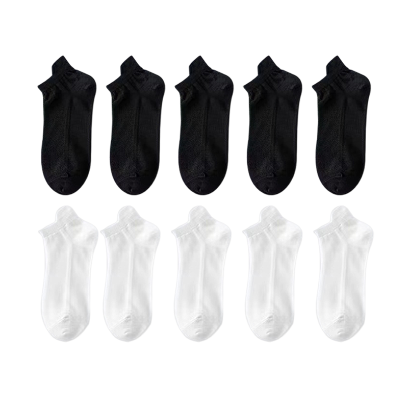 Ultra-Thin No-Show Socks with Non-Slip Silicone Grip