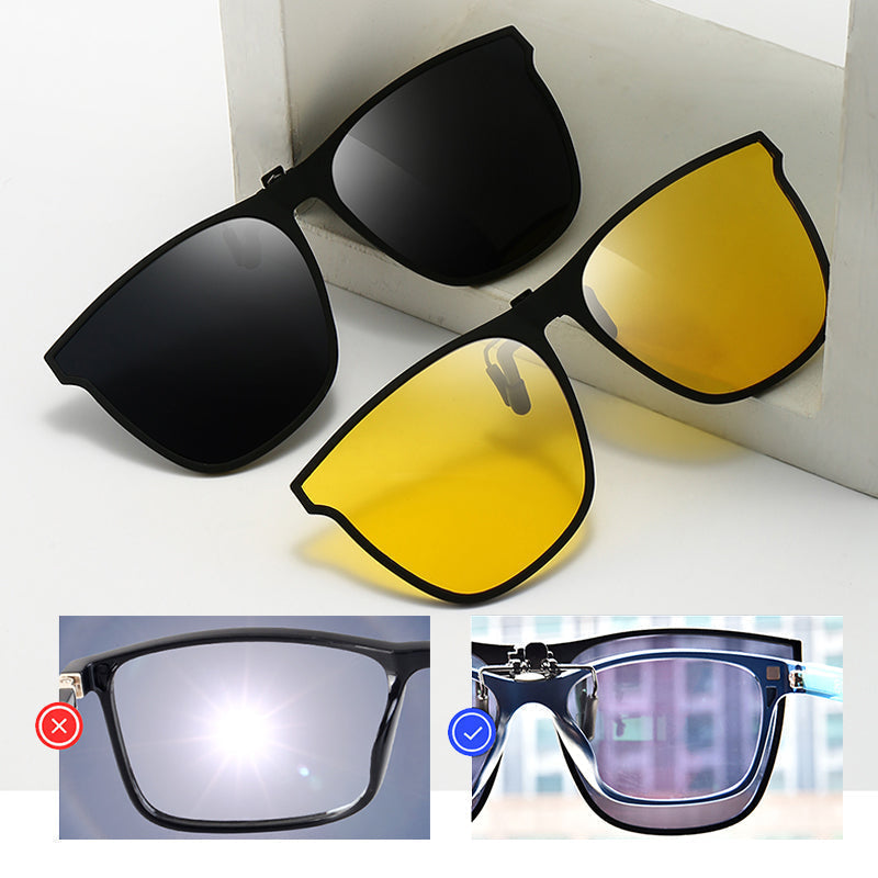Polarized Clip-On Folding Sunglasses
