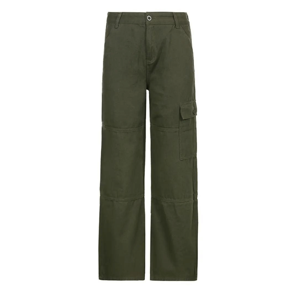 Women's Casual Cargo Trousers - Comfortable Relaxed Fit
