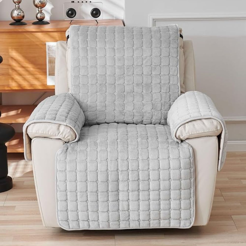Quilted Recliner Cover - Pet-Friendly Non-Slip Protector