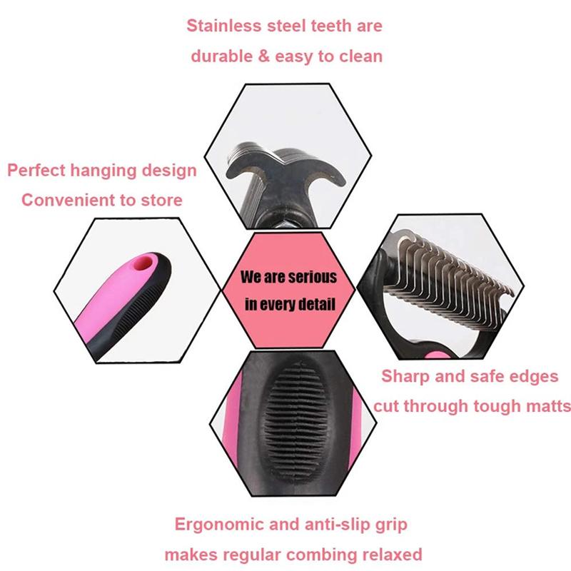 Pet Pro Grooming Brush for Dogs and Cats