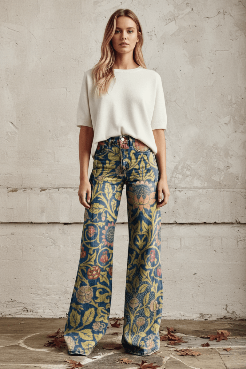 Breathable Baggy Denim Jeans - Relaxed Summer Fit