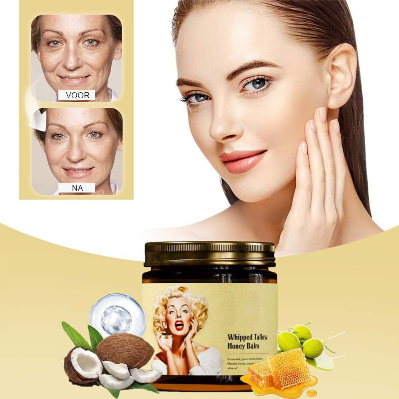 Beef Tallow and Manuka Honey Balm, Natural Skin Balm