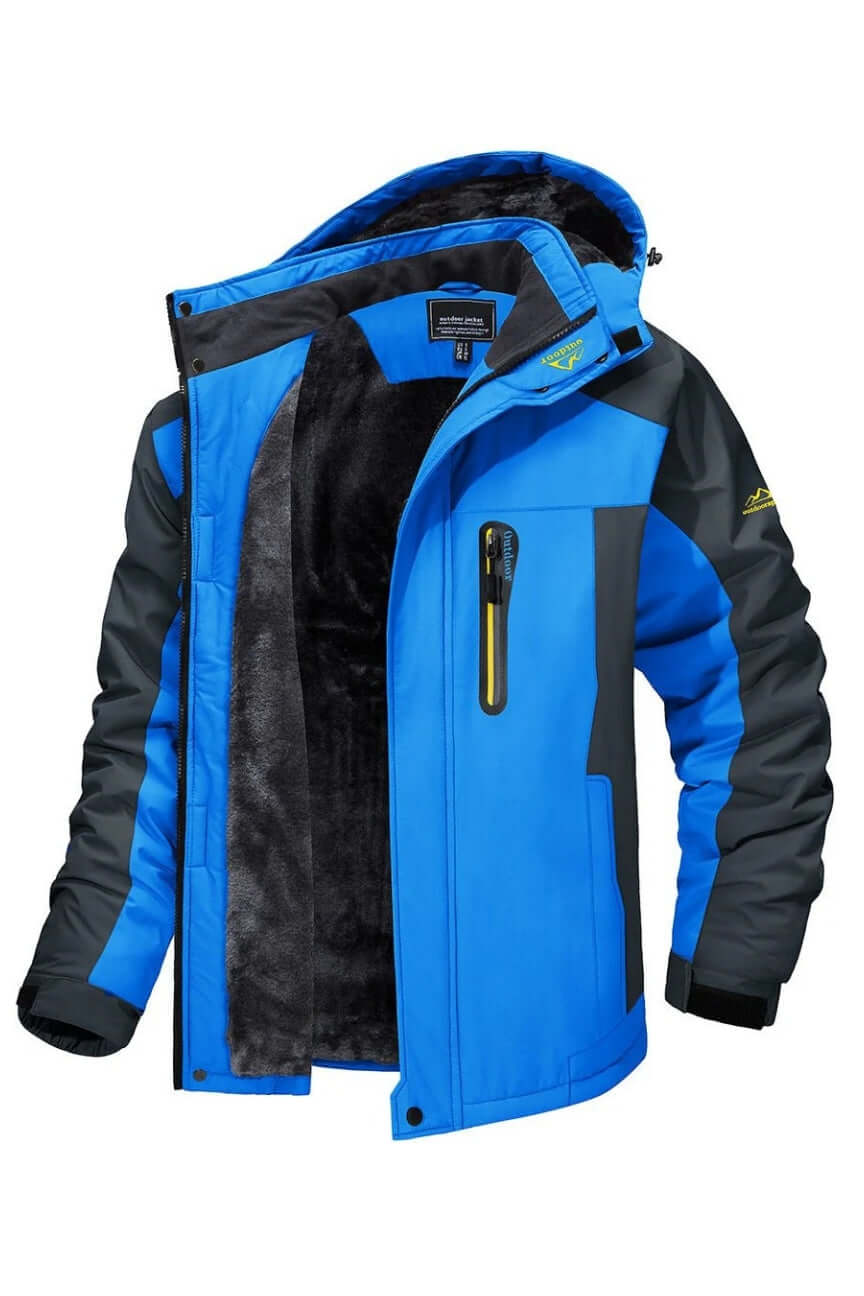 Men's Waterproof Insulated Winter Jacket - Fleece Lined