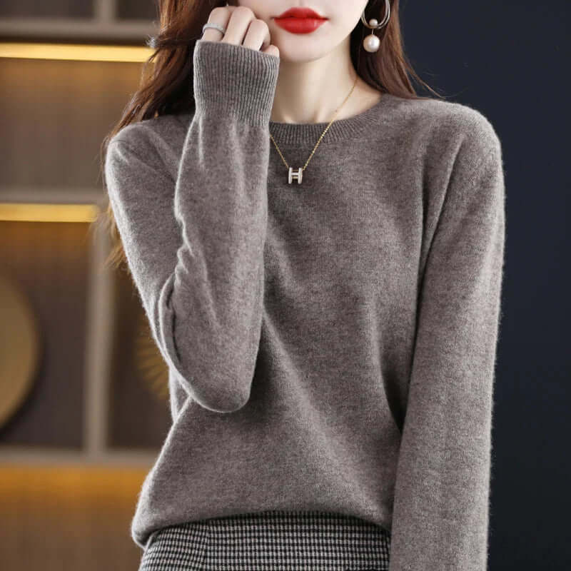 Women's Soft Knitted Jumper - Lightweight & Warm