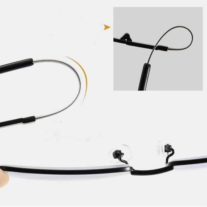 Titanium Dual-Use Reading Glasses, Near and Distance