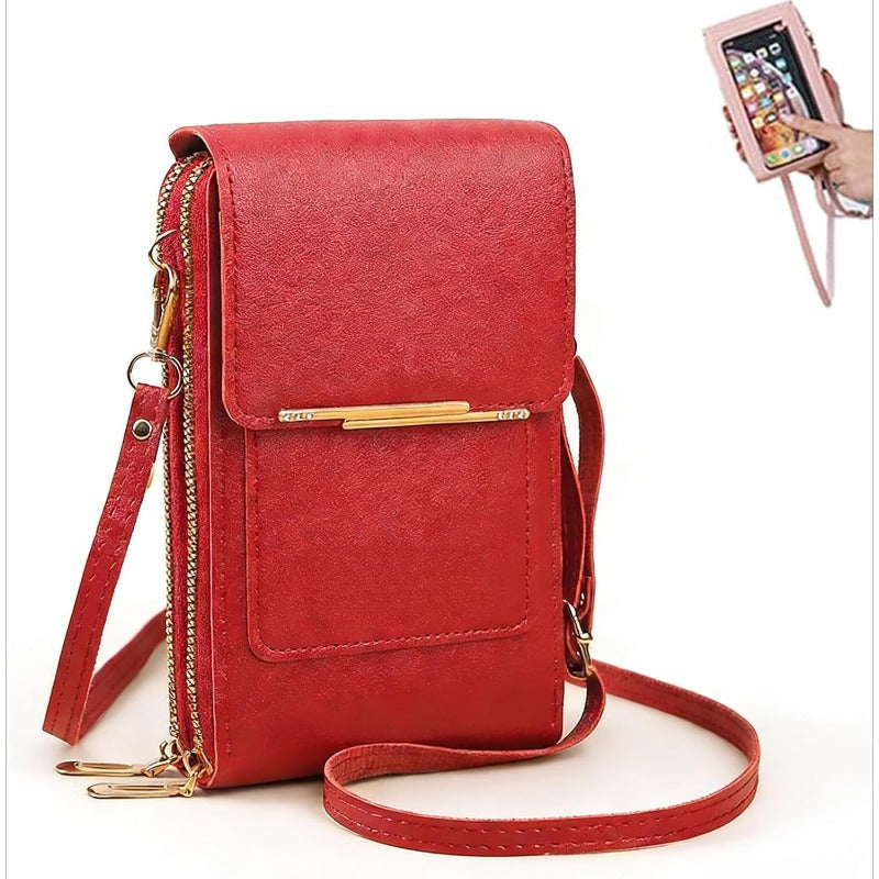RFID Anti-Theft Crossbody Phone Wallet, Fits 6.7" Phones