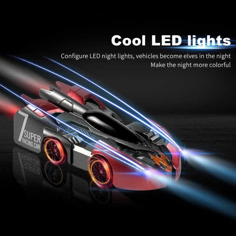 RC Stunt Car with Wall Climbing & LED Lights