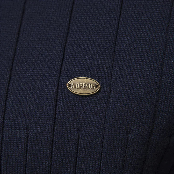 Men's Quarter-Zip Sweater | Ribbed Knit Classic Design