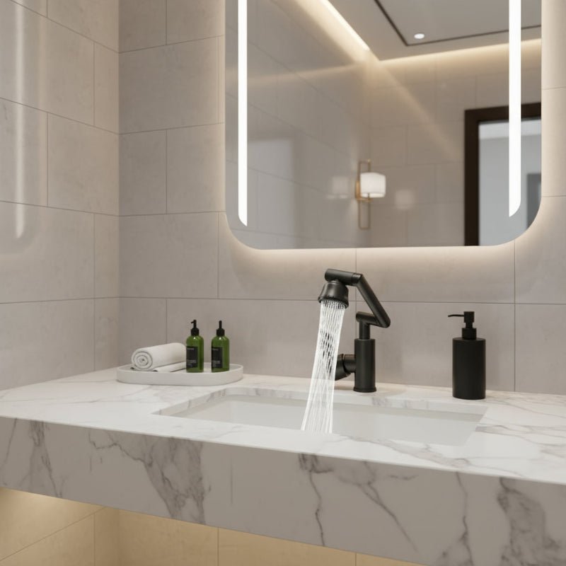 Kitchen Faucet with Flexible Arm | 360° Swivel, Dual Spray
