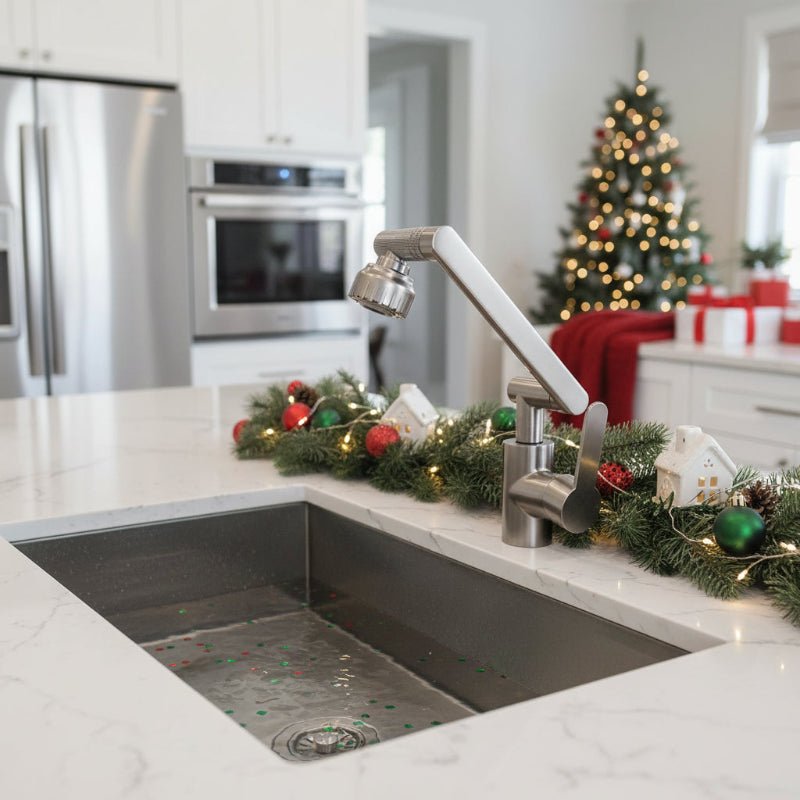 Kitchen Faucet with Flexible Arm | 360° Swivel, Dual Spray