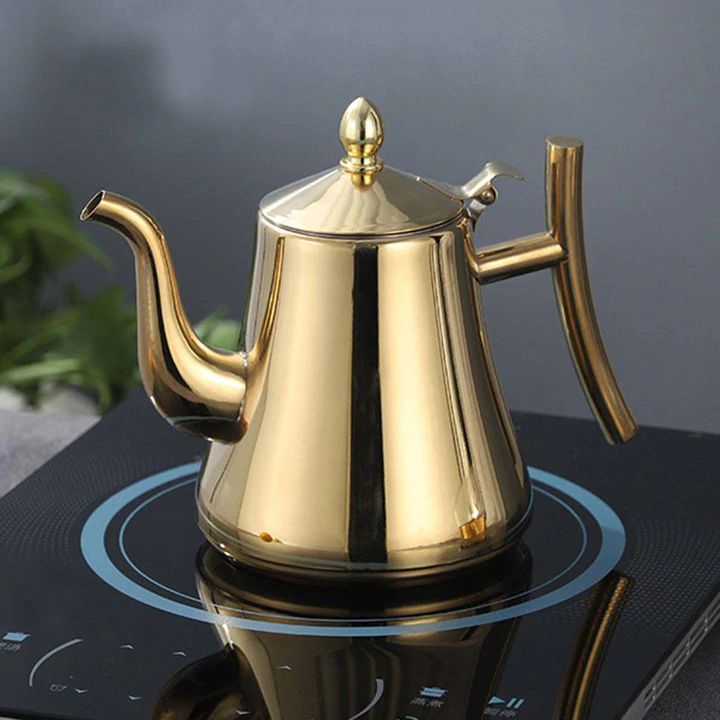 Stainless Steel Induction Kettle with Built-In Filter
