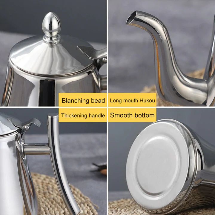Stainless Steel Induction Kettle with Built-In Filter