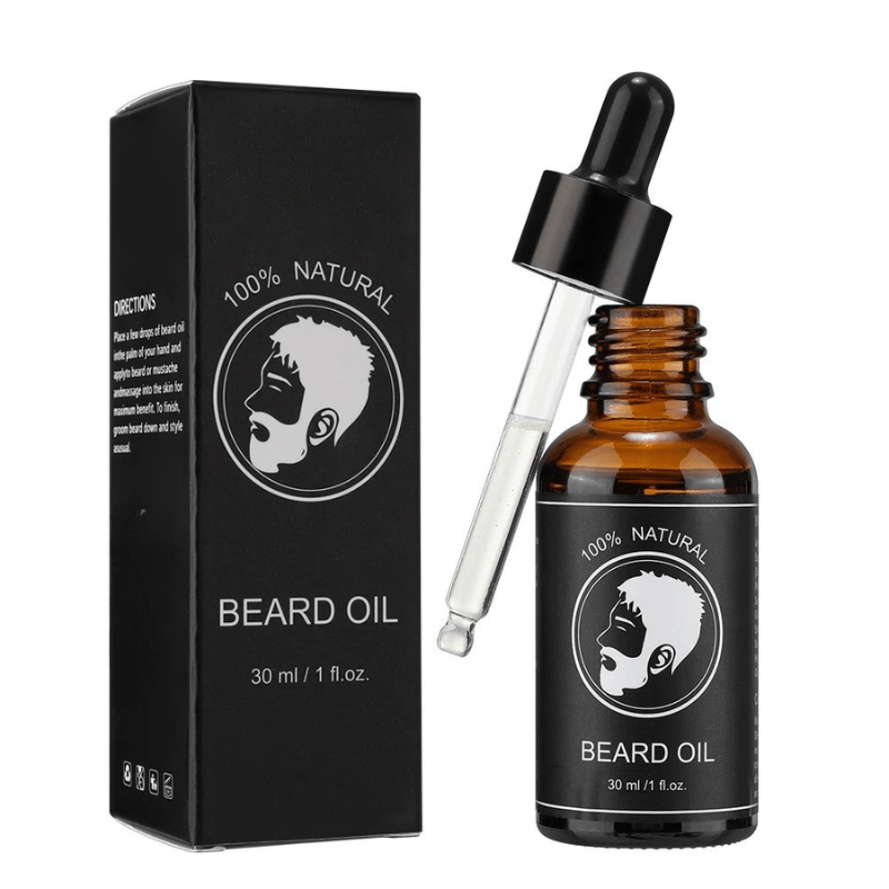 Beard Growth Kit - Dermaroller & Natural Oil Care Set