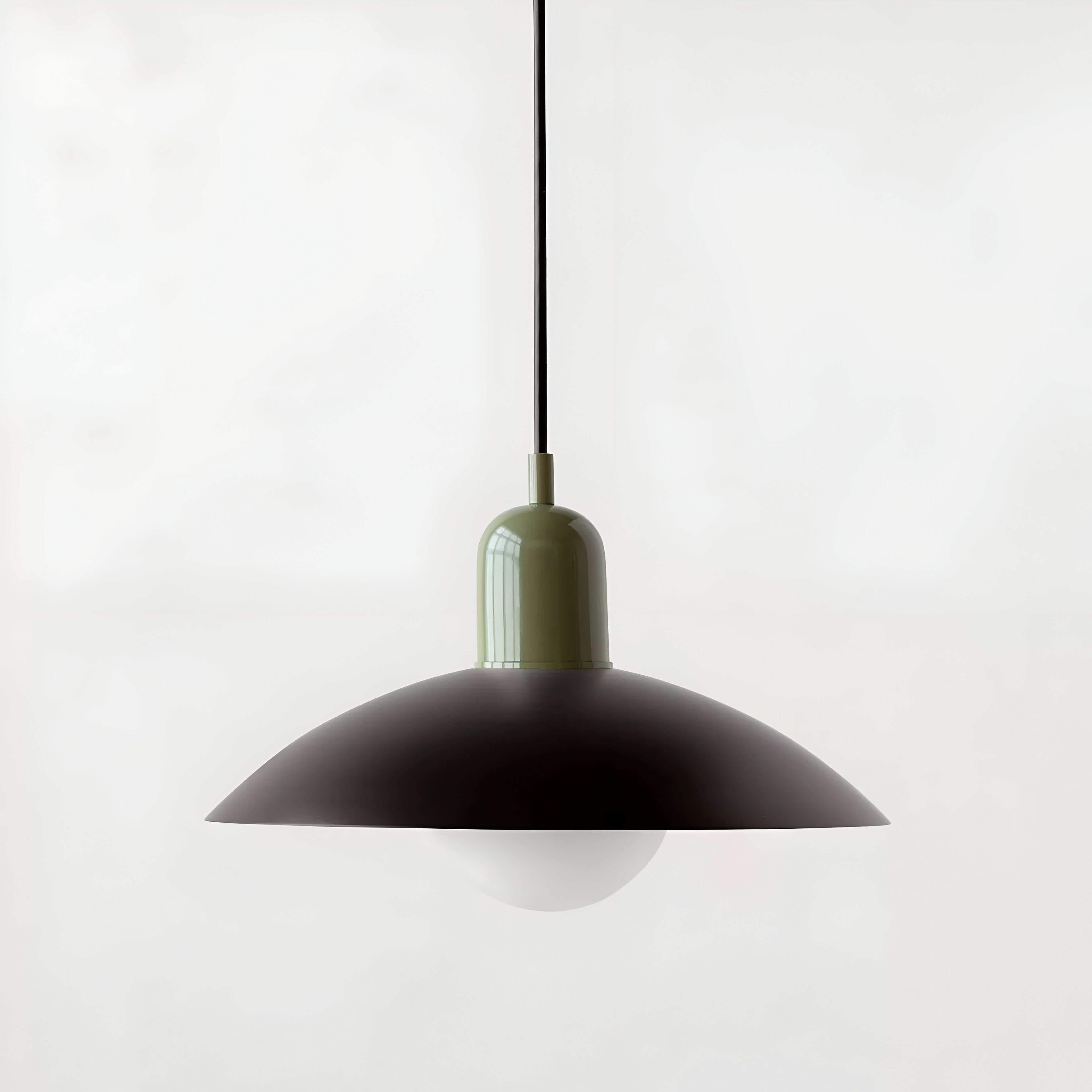 Modern Macaron Bauhaus Pendant Light, Iron Shade