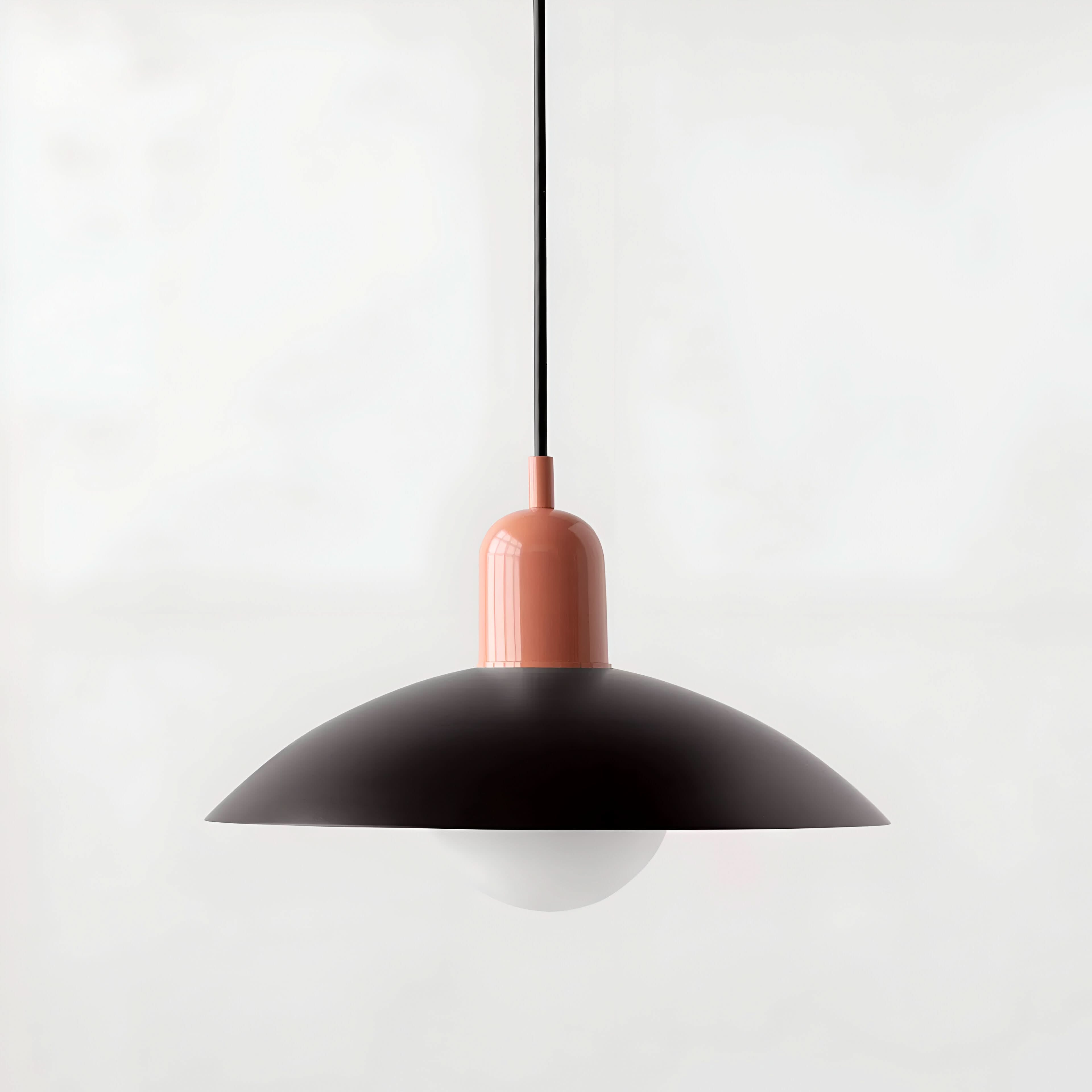 Modern Macaron Bauhaus Pendant Light, Iron Shade