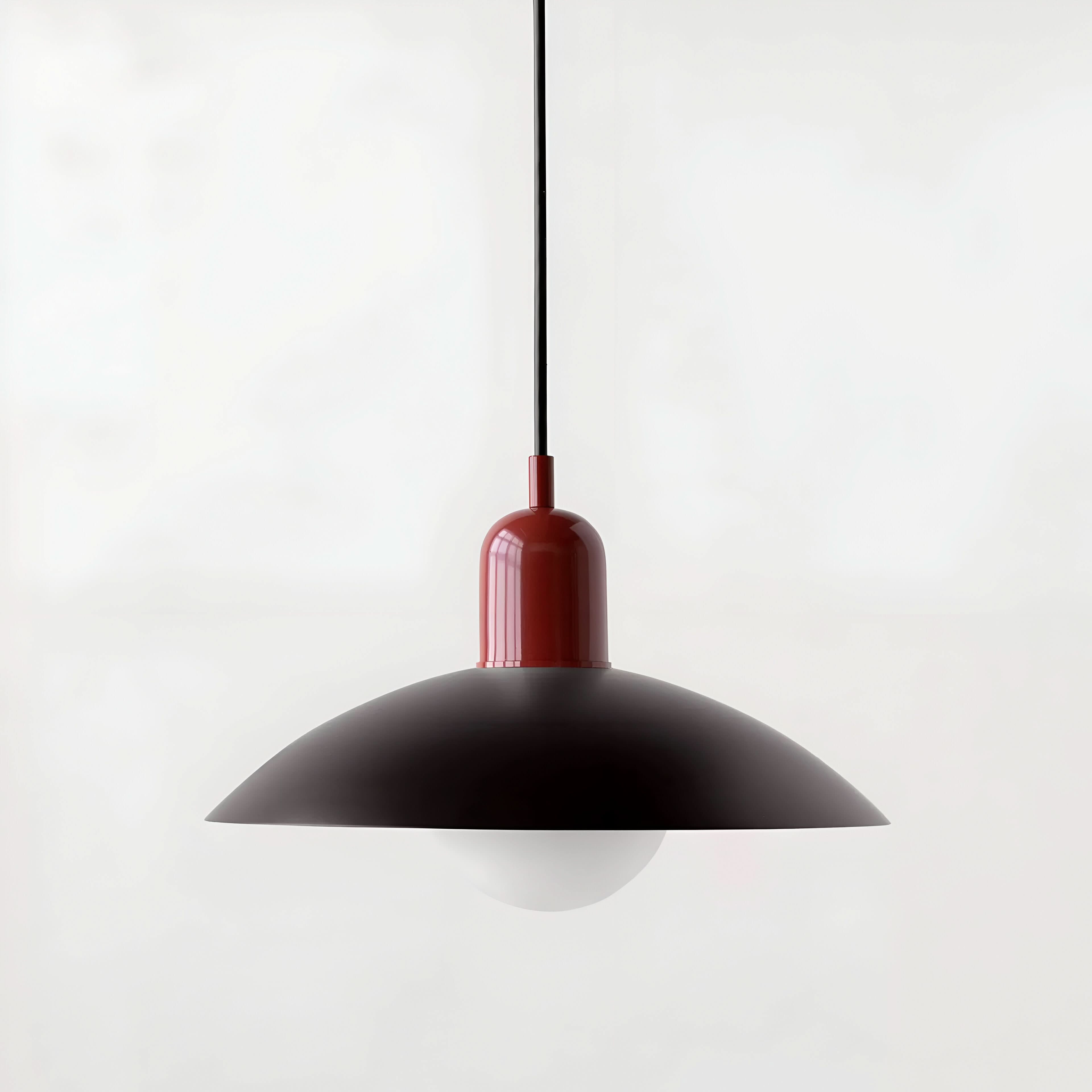 Modern Macaron Bauhaus Pendant Light, Iron Shade