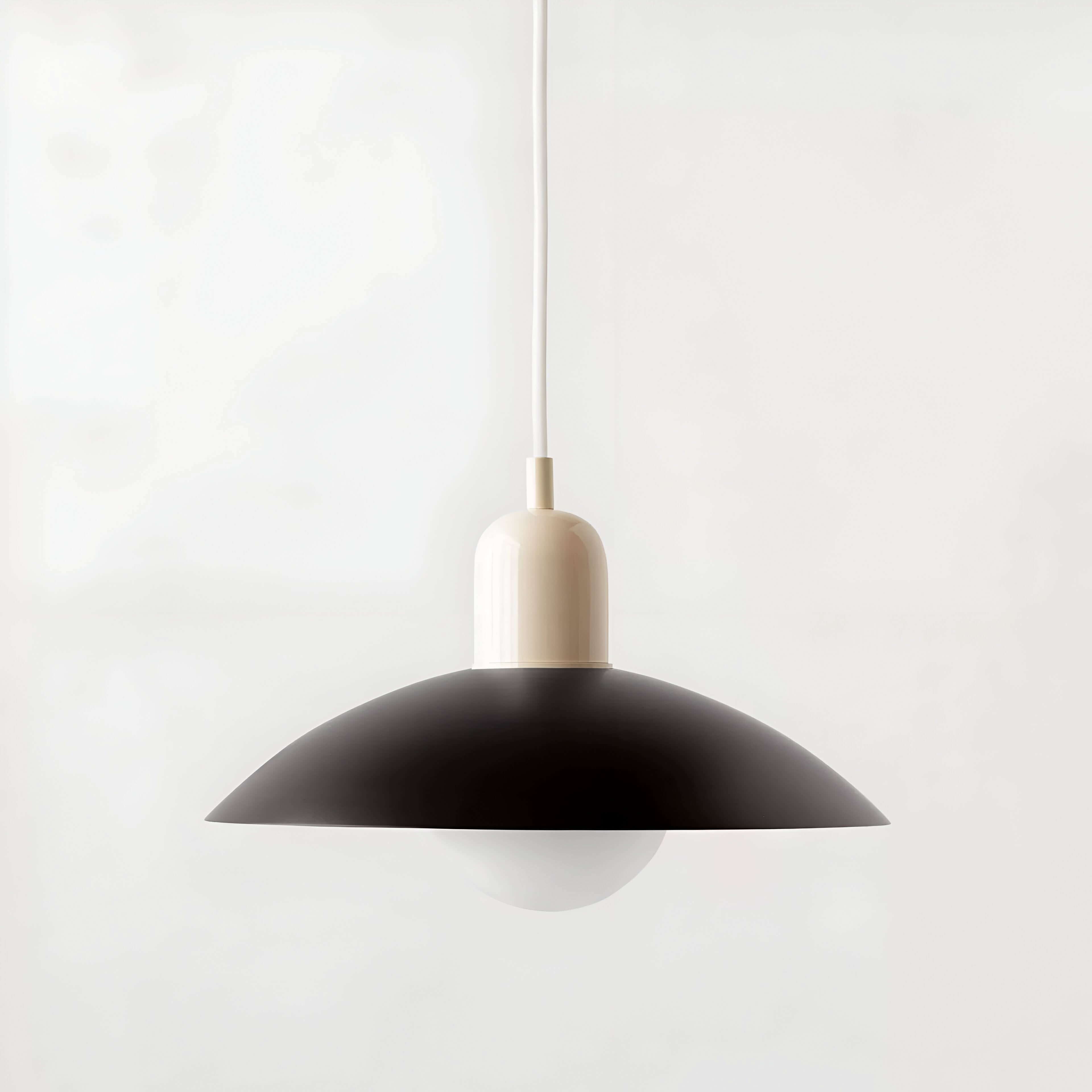 Modern Macaron Bauhaus Pendant Light, Iron Shade